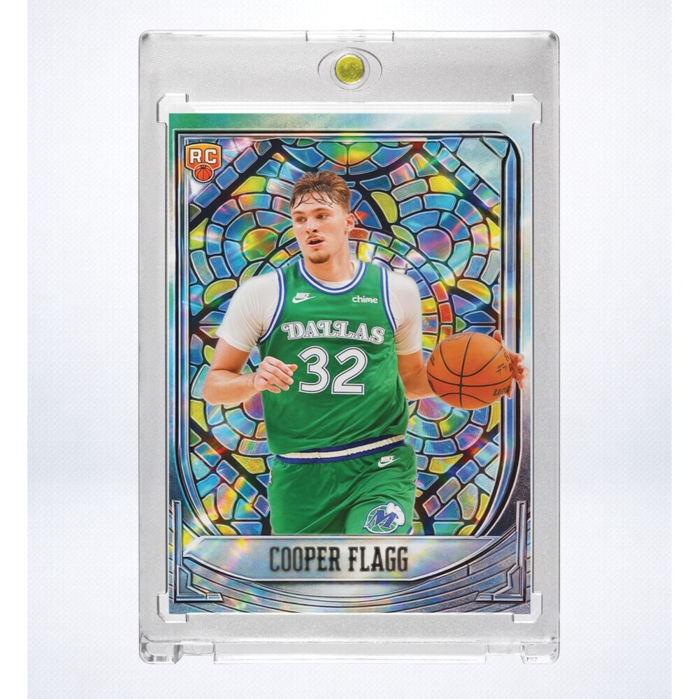 Cooper Flagg RC Stained Glass Holographic SP Custom Rookie Card Mavs One Touch